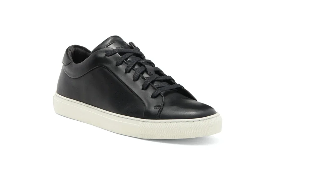 $395 - TO BOOT NEW YORK Pullman Leather Sneaker in BLACK Size 11.5 (sh300thrifty